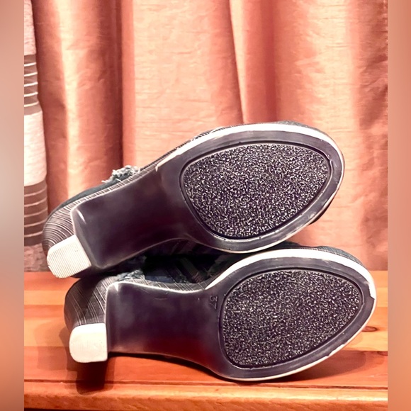 New HANDCRAFTED blue denim High heel boots size 37 - Picture 9 of 11